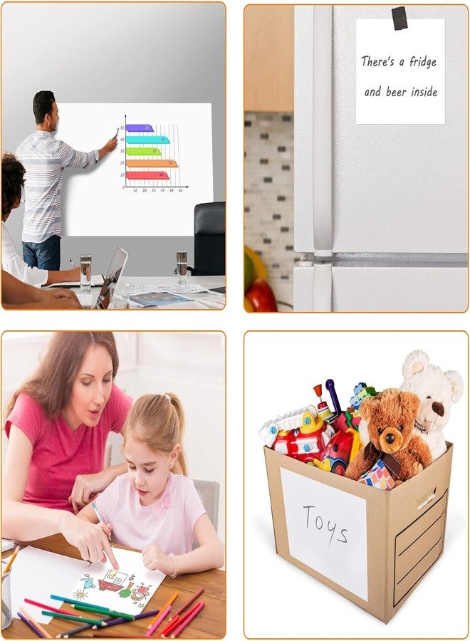 HOME13 White Board Wall Sticker Self Adheisve Removable White Board Wallpaper for Home School, Office, College (45x381 Cm) - Image 5