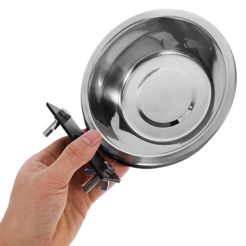 Wall Mounted Raised Dog Bowls Large Deep Stainless Steel Elevated Pet Feeder - Image 5