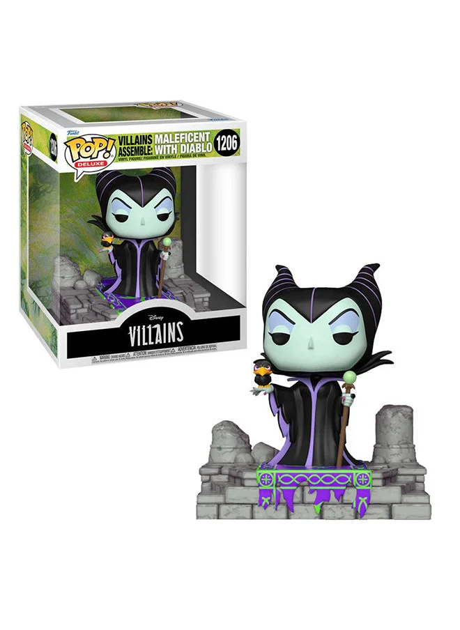 فانكو Pop DeluxeDisney Villains - Maleficent with Diablo (Exc), Collectible Action Vinyl Figure - 64679