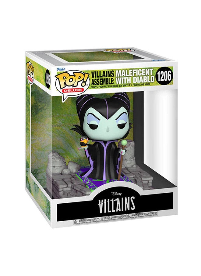 Funko Pop DeluxeDisney Villains - Maleficent with Diablo (Exc), Collectible Action Vinyl Figure - 64679  - Image 2