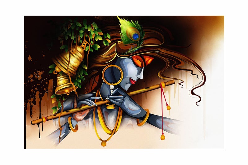 DivineDesigns Shri Krishna Ji Vinyl Sticker | Wall Sticker for Living Room/Bedroom/Office and All Decorative Stickers - Image 5