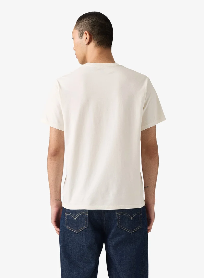 ليفايز تي شيرت بياقة مستديرة بقصة مريحة