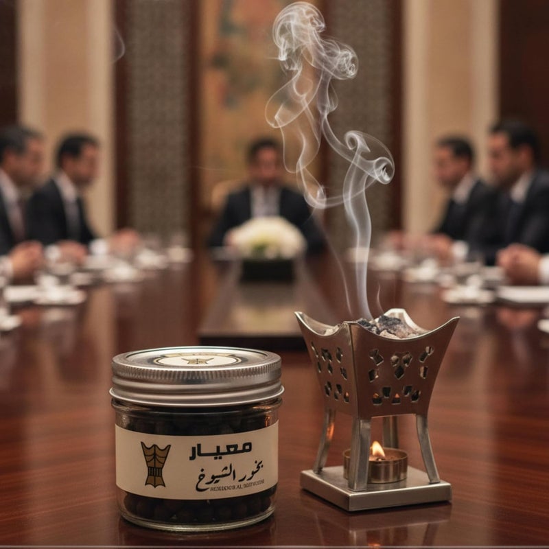 بخور الشيوخ بخور عربي فاخر، بخور عود طويل الأمد، بخور عربي تقليدي للمنزل والمجلس والمكتب، للاستخدام مع الفحم والمباخر الكهربائية. - Image 5