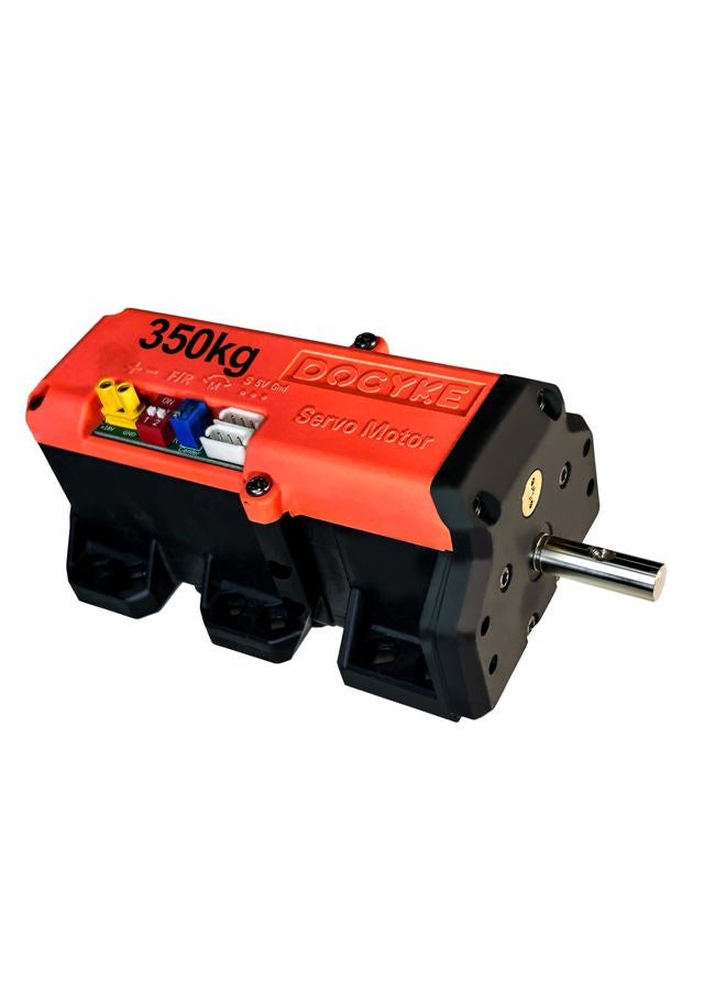 DOCYKE 350kg High Torque RC Servo, 2 in 1 Mode 16V~24V High Voltage Full Metal Gear Digital Servo Angle 360° - Image 1