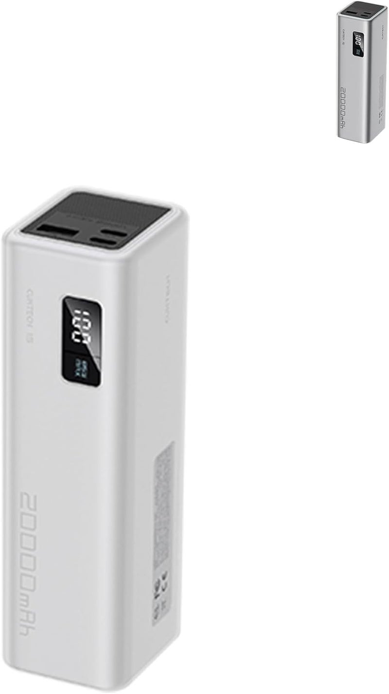 WUNIAK Case for CUKTECH 15 SE Power Bank 20000mAh 65W, Soft Silicone Protective Portable Scratch Shock Resistant with Lanyard,Transparent. - Image 1