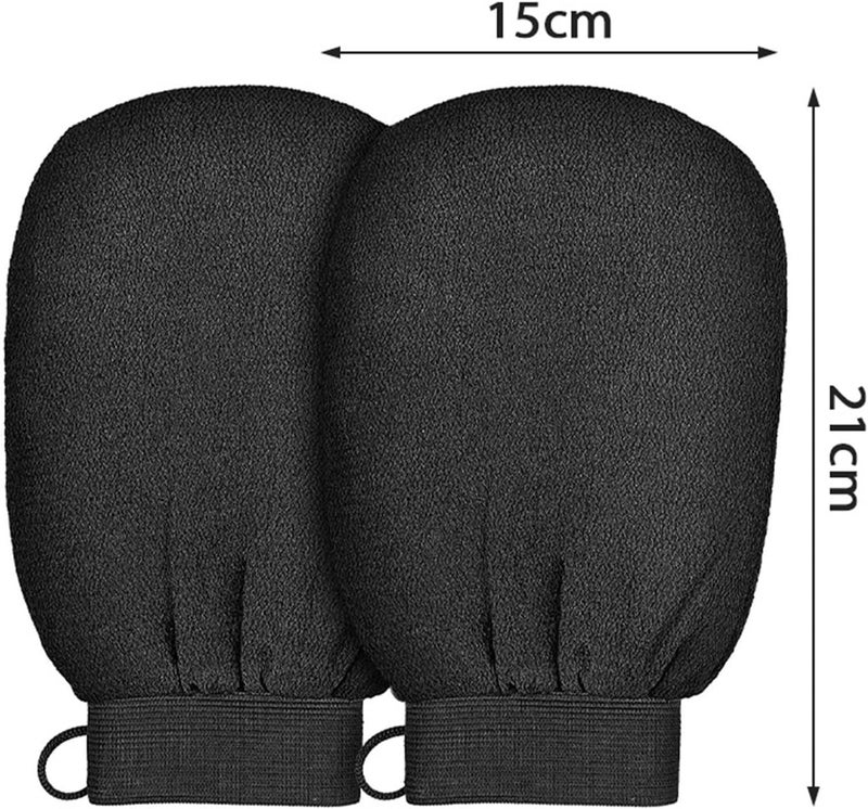 Bath Loofahs 1PCS Bathing Gloves Shower Bath Scrub Glove Exfoliating Body Facial Tan Massage Mitt RemovalExfoliate Peeling(White) - Image 3