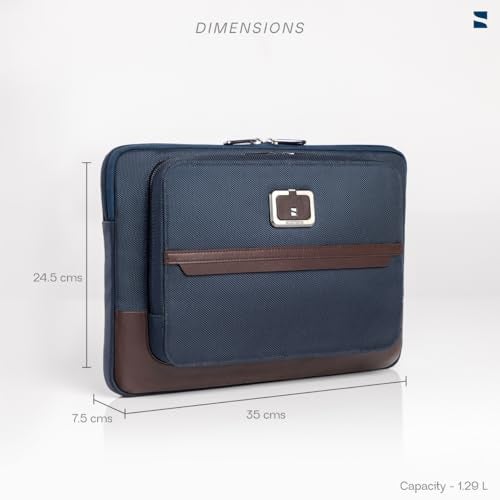 Scarters Tech Satchel | 13/14 inch Laptop Sleeve | iPad Sleeve 11/13 inch | Men's Navy Blue Laptop Bag - Image 3