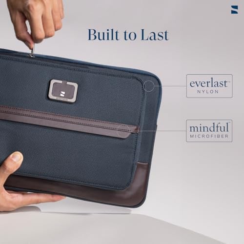 Scarters Tech Satchel | 13/14 inch Laptop Sleeve | iPad Sleeve 11/13 inch | Men's Navy Blue Laptop Bag - Image 4