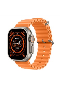 Ultra Smart Watch T800 Ultra Health Fitness Tracker Sport Watch 49MM-Orange  - Image 1