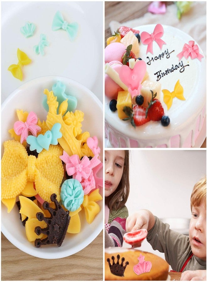 Elfkitwang Bow Silicone Fondant Mold Crown Chocolate Candy Mold Cupcake Top Decoration, Pastry, Biscuit Decoration, Chocolate, Jewelry, DIY Craft Items, Birthday Parties. - Image 3