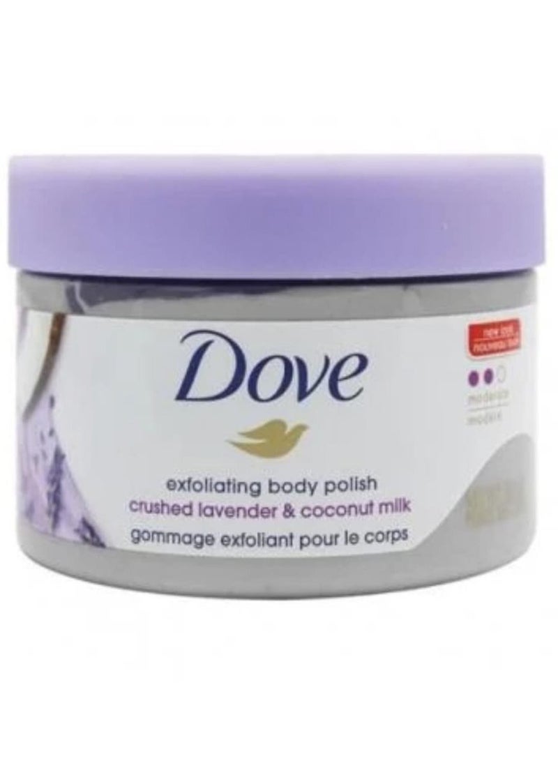 Dove Lavender & Coconut Milk Body Scrub 298g