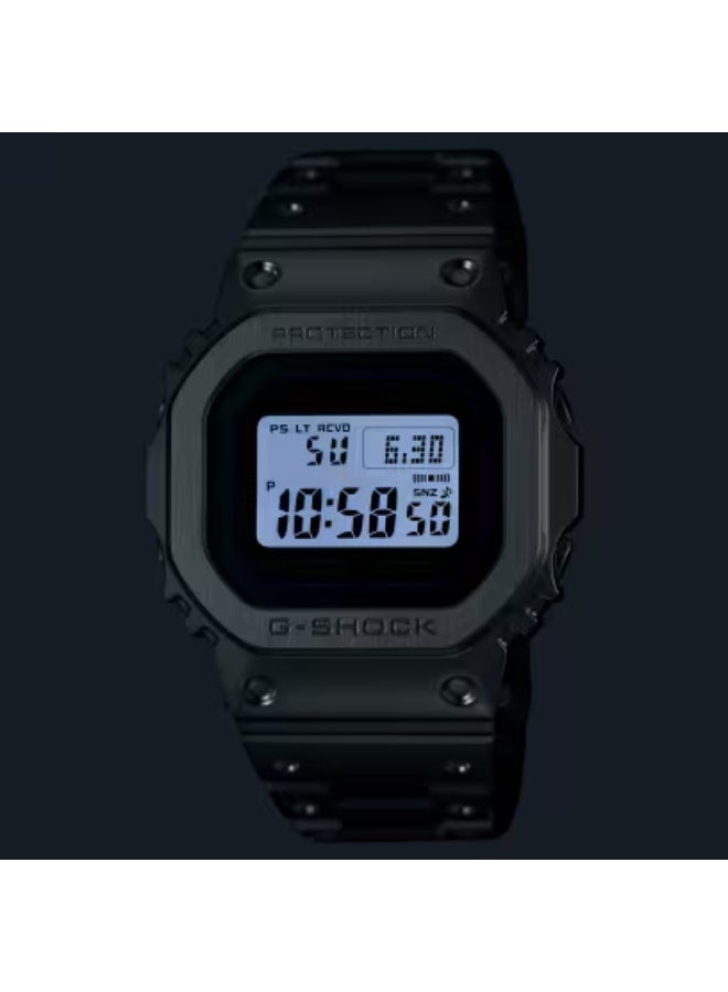 G-SHOCK Solar Digital Watch GMW-B5000PC-1DR, 49.3 mm Black Dial, Full Titanium Case & Bracelet, Bluetooth + Shock-Resistant, 200 m WR - Image 2