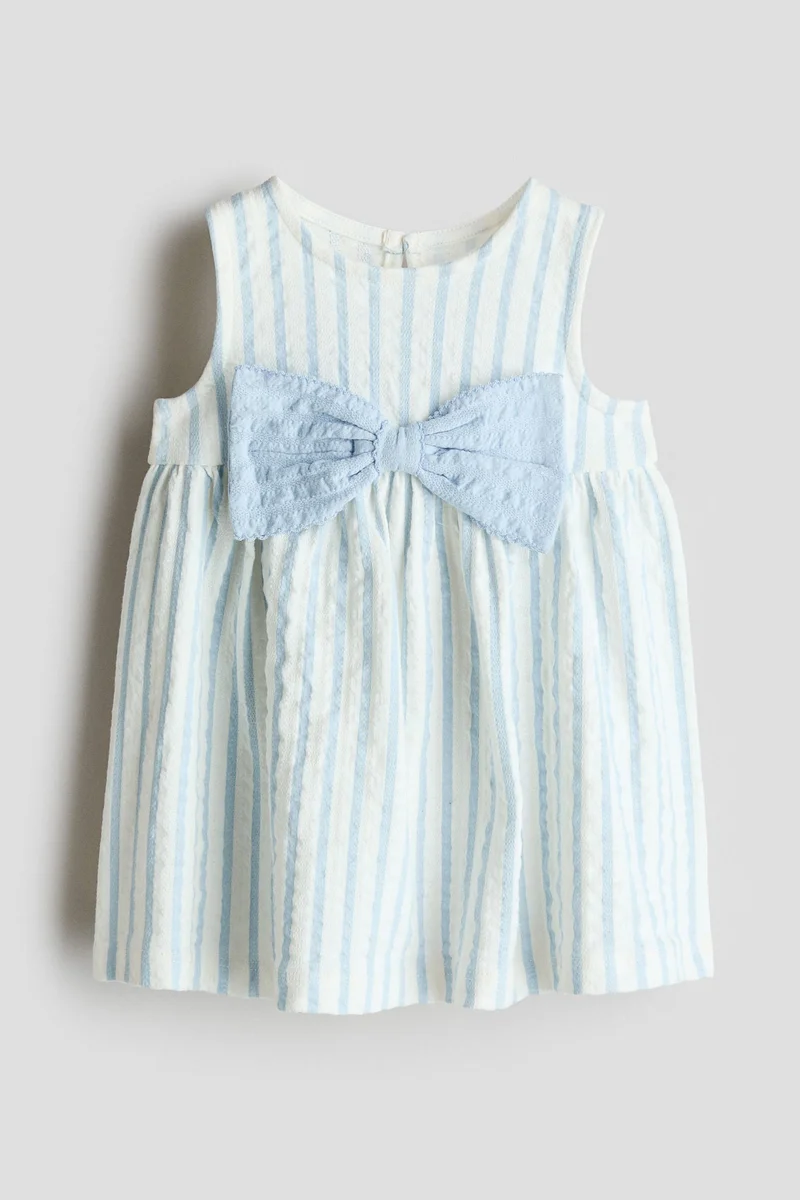 H&M Bow-detail cotton dress