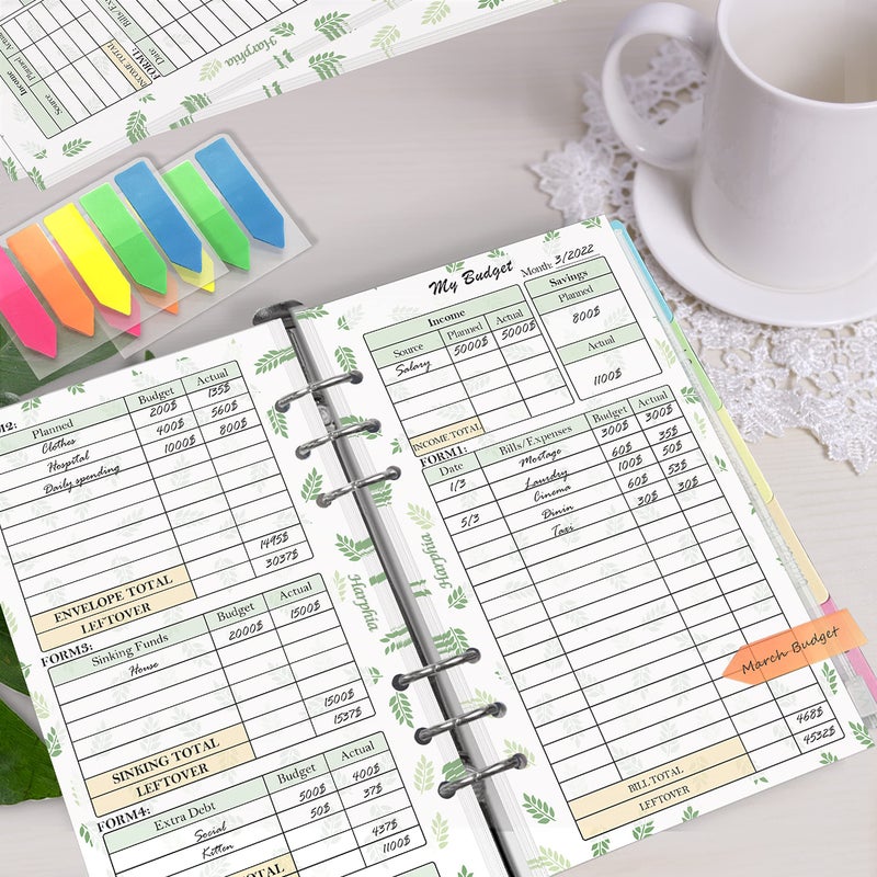 Harphia Planner Inserts Refills Monthly Weekly Budget Paper Kit, 6 Ring Binder Accessory, 6.73â€ X 3.72â€, Personal Size For Budget Binder Cover, Money Organizer For Cash, Undated - Image 5