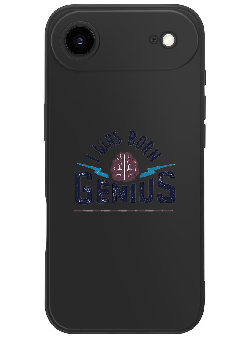 Theodor Protective Slim Fit Case Liquid Silicone Cover with Full Body Protection Anti-Scratch Shockproof Case For Apple iPhone 17 Air (Black) Born Genius - Image 1