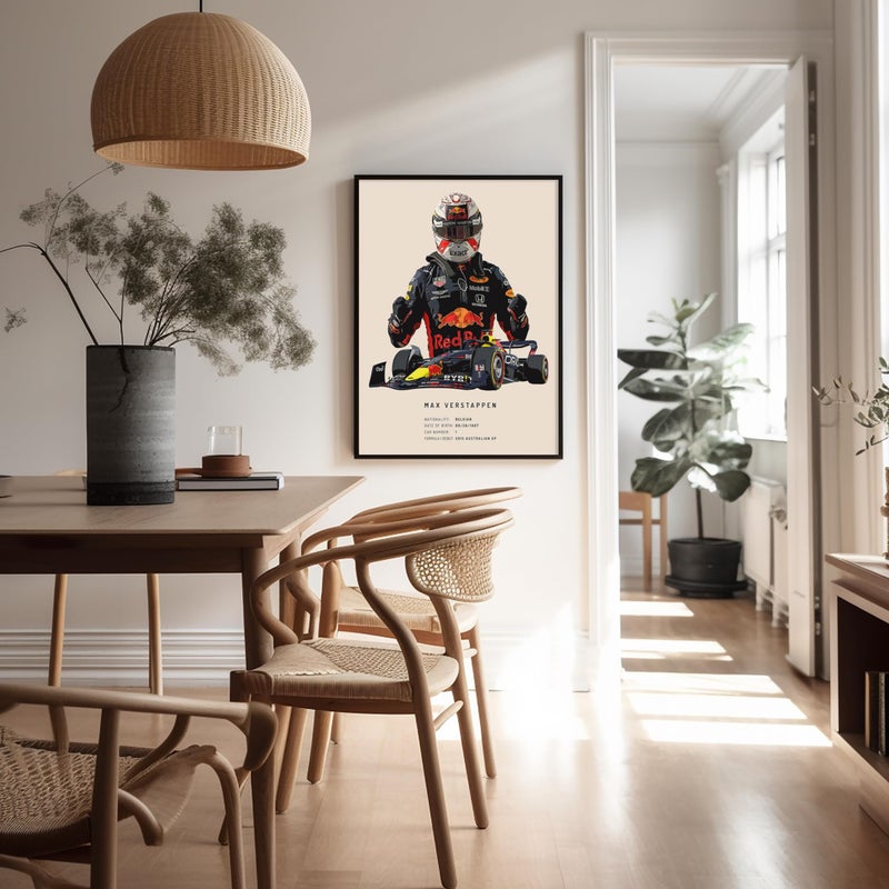 Poster Master Racing Driver Print - Sports Car Poster - Race Car Art - Gift for Men & Women - Minimal Art - Decor for Office, Living Room, Dorm or Garage - 8x10 UNFRAMED Wall Art - Image 5