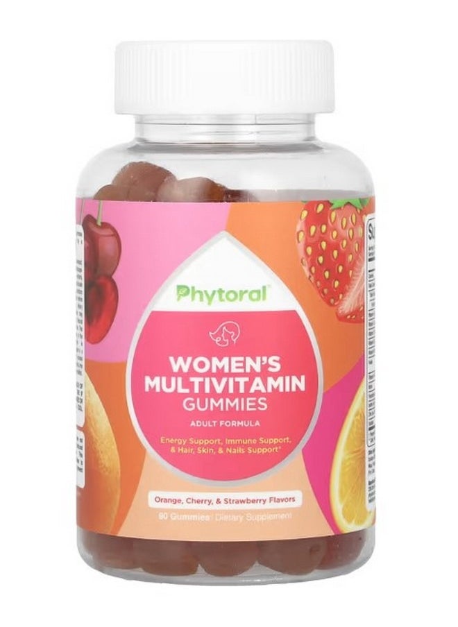 Phytoral Women's Multivitamin Gummies Orange Cherry and Strawberry 90 Gummies  - Image 1