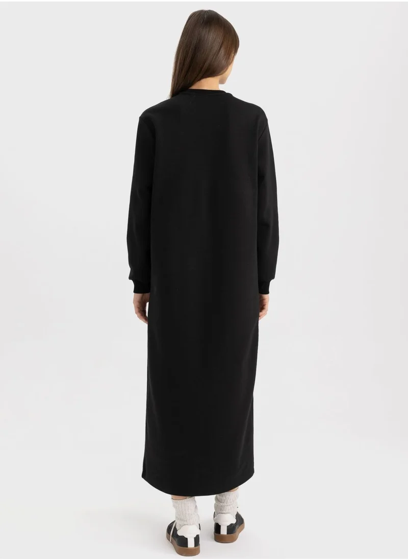 DeFacto Regular Fit Long Sleeve Dress