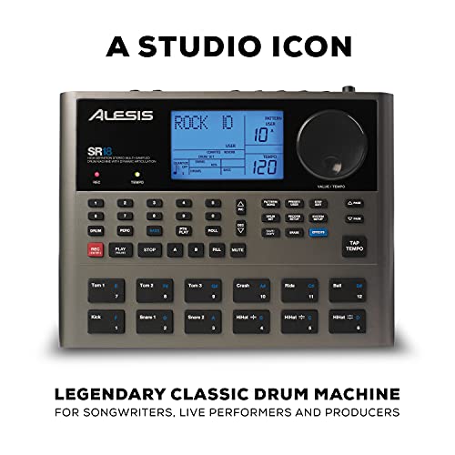 Alesis SR18 |Studio-Grade Standalone Drum Machine with On-Board Sound Library and Built-In Effects/Processors - Image 2