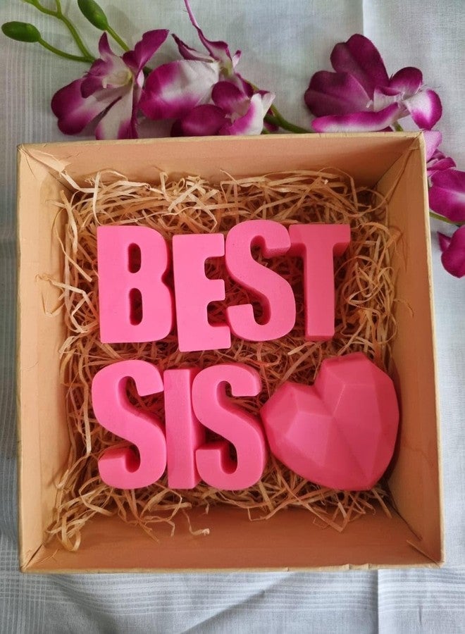 SCIIAN Best Sis Soap (Pink) | Soap for Winter | Glycerin Soap for Sister | Handmade Soap | Festival Gift Set | New Year Gift for Sister | Bathing Soap with Nourishing & Anti-Aging Properties-100gm - Image 4
