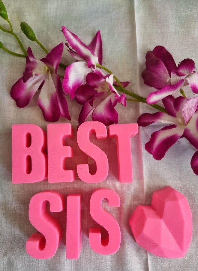 SCIIAN Best Sis Soap (Pink) | Soap for Winter | Glycerin Soap for Sister | Handmade Soap | Festival Gift Set | New Year Gift for Sister | Bathing Soap with Nourishing & Anti-Aging Properties-100gm - Image 3