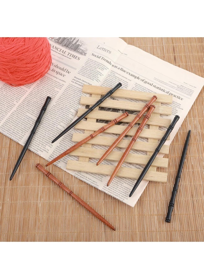 BIGTHREE Bamboo Shape Long Hair Sticks, Ancient Style Hairpin, 8pcs Classical Wooden Sticks Hair Chopstick, Women Hair Pins Buns for Decorative Hanfu Headdress Accessories - Image 4