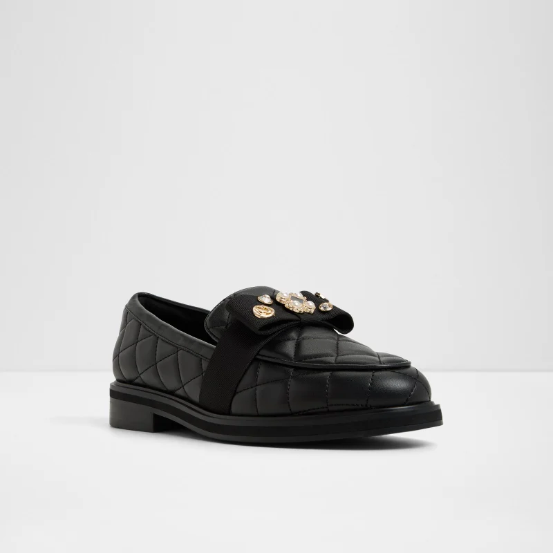 ALDO  BISSAMO Bow Detail Quilted Loafers for Women | Best Price UAE