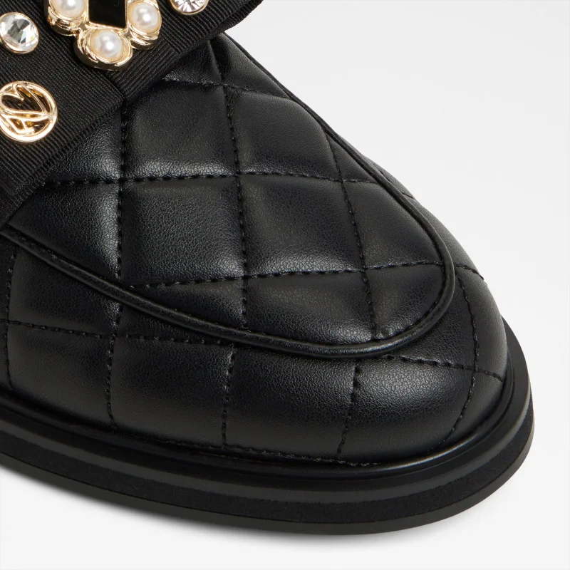 ALDO  BISSAMO Bow Detail Quilted Loafers for Women | Best Price UAE