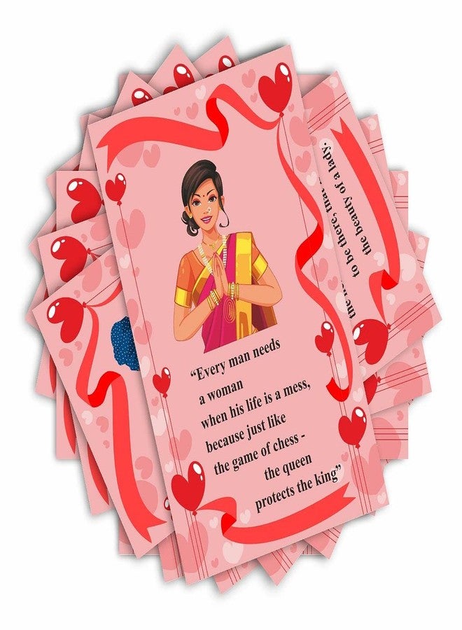CVANU Express Your Love With Message Card/Notes/Story Women's Day Celebration Handmade Gift Idea For Your Loving Mother Wife Women Day And Other Special Occasion Set Of 10 Size (9 x 15cm) - Image 3