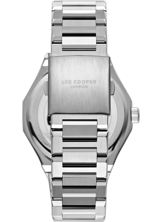 لي كوبر Lee Cooper Men's JP21-6 Movement Watch, Multi Function Display and Metal Strap - LC08018.370, Green