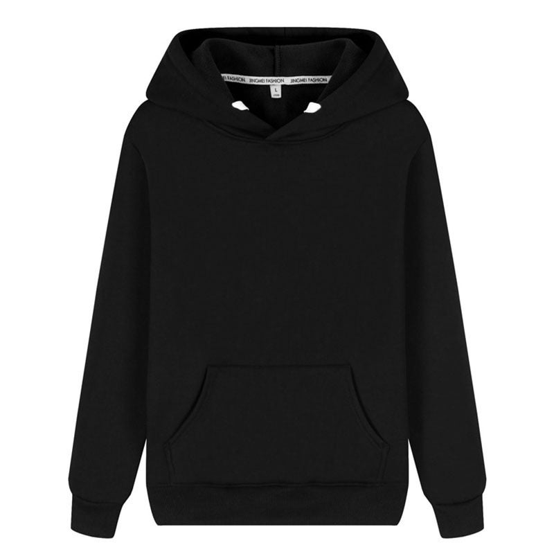 Autumn other cashmere cotton casual spot hooded stereo patch without collar no liner white sweater support printing Orange  - Image 3