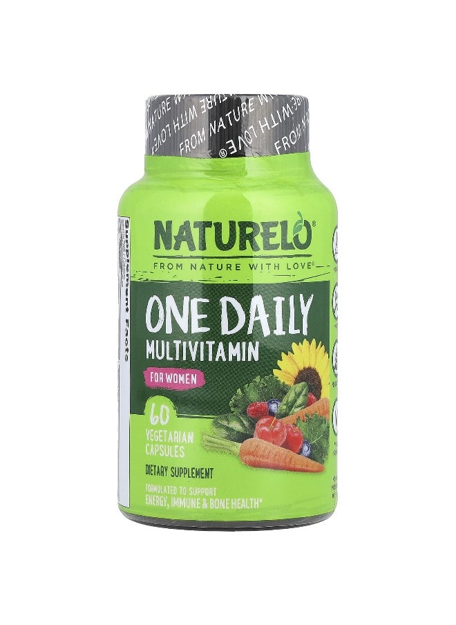 NATURELO NATURELO, One Daily Multivitamin for Women, 60 Vegetarian Capsules  - Image 1