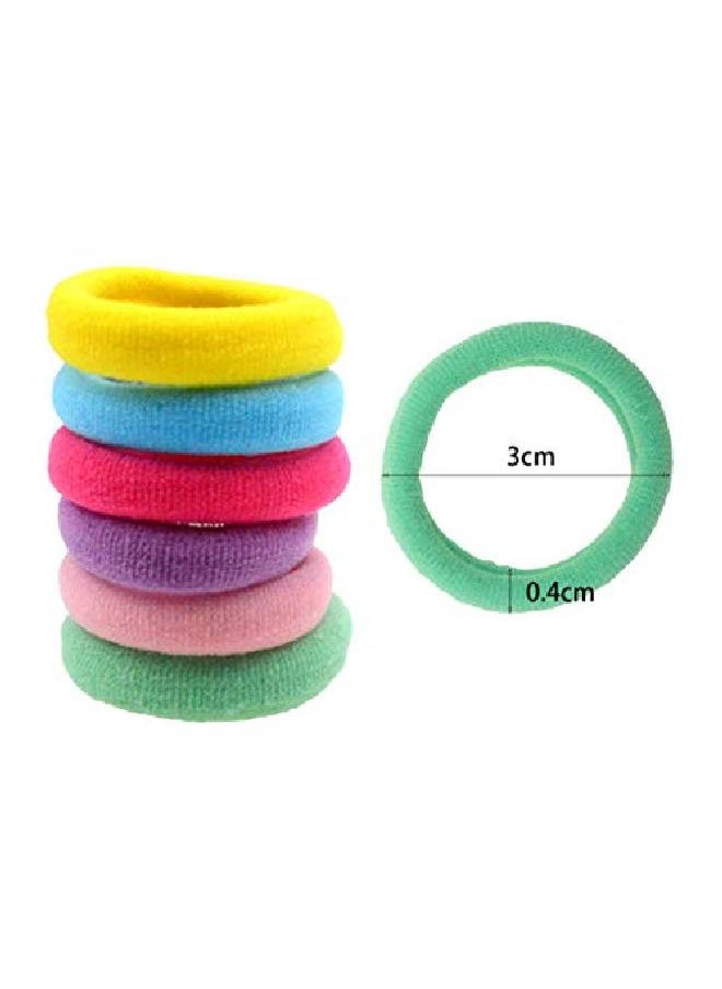 PIDOUDOU - 200 Pack Candy Color Girls' Elastics Hair Ties Seamless Ponytail Holder - Image 1