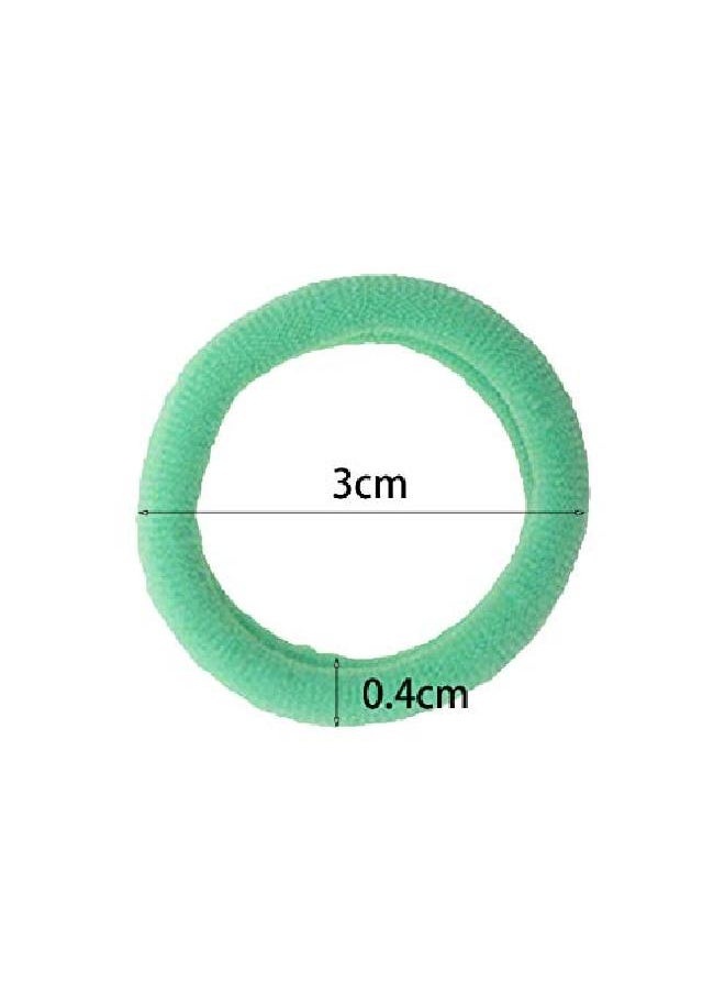 PIDOUDOU - 200 Pack Candy Color Girls' Elastics Hair Ties Seamless Ponytail Holder - Image 1