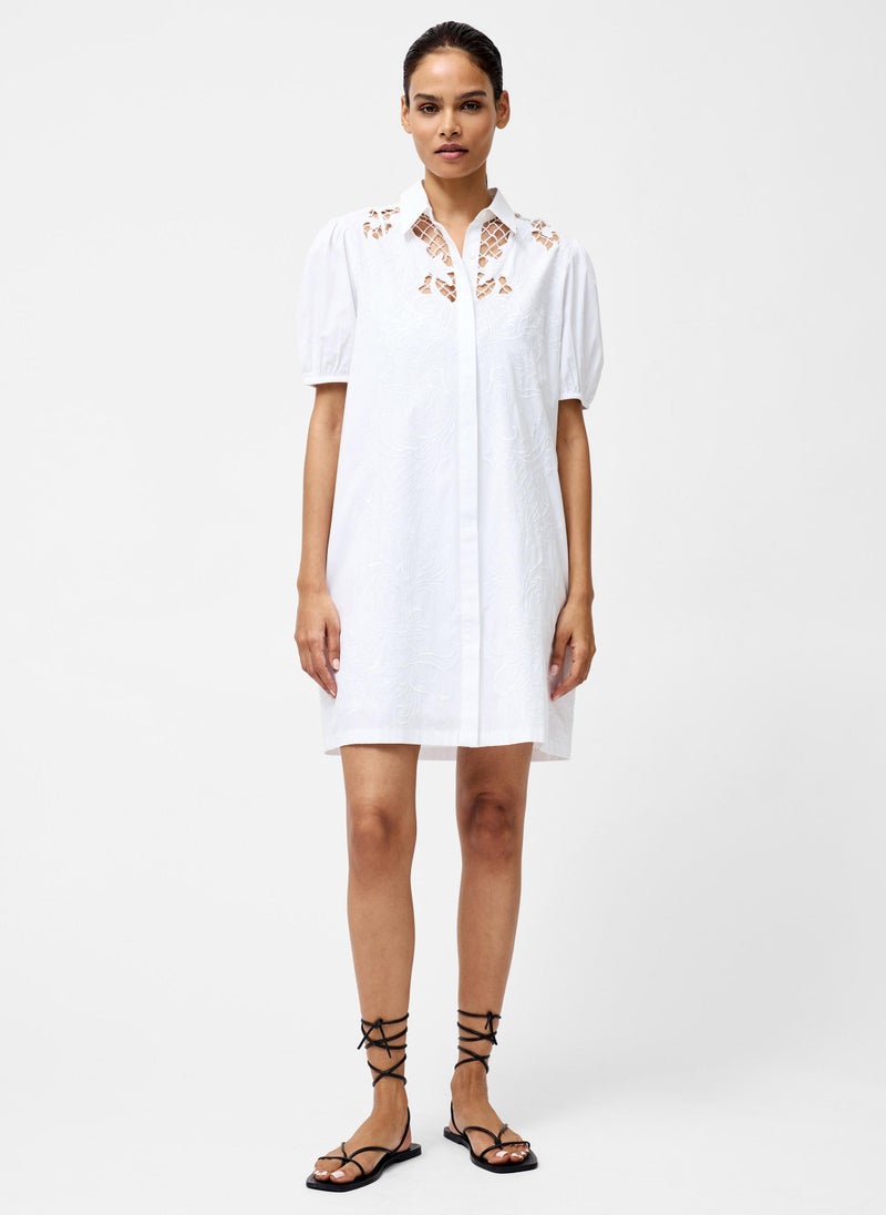 French Connection Eyelet Detail Dress - Image 1