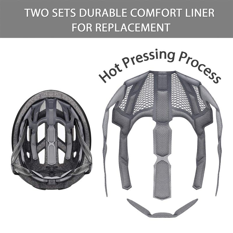 GROTTICO Adult-Men-Women Bike Helmet with Light - Mountain Road Bicycle Helmet with Replacement Pads & Detachable Visor - Image 3