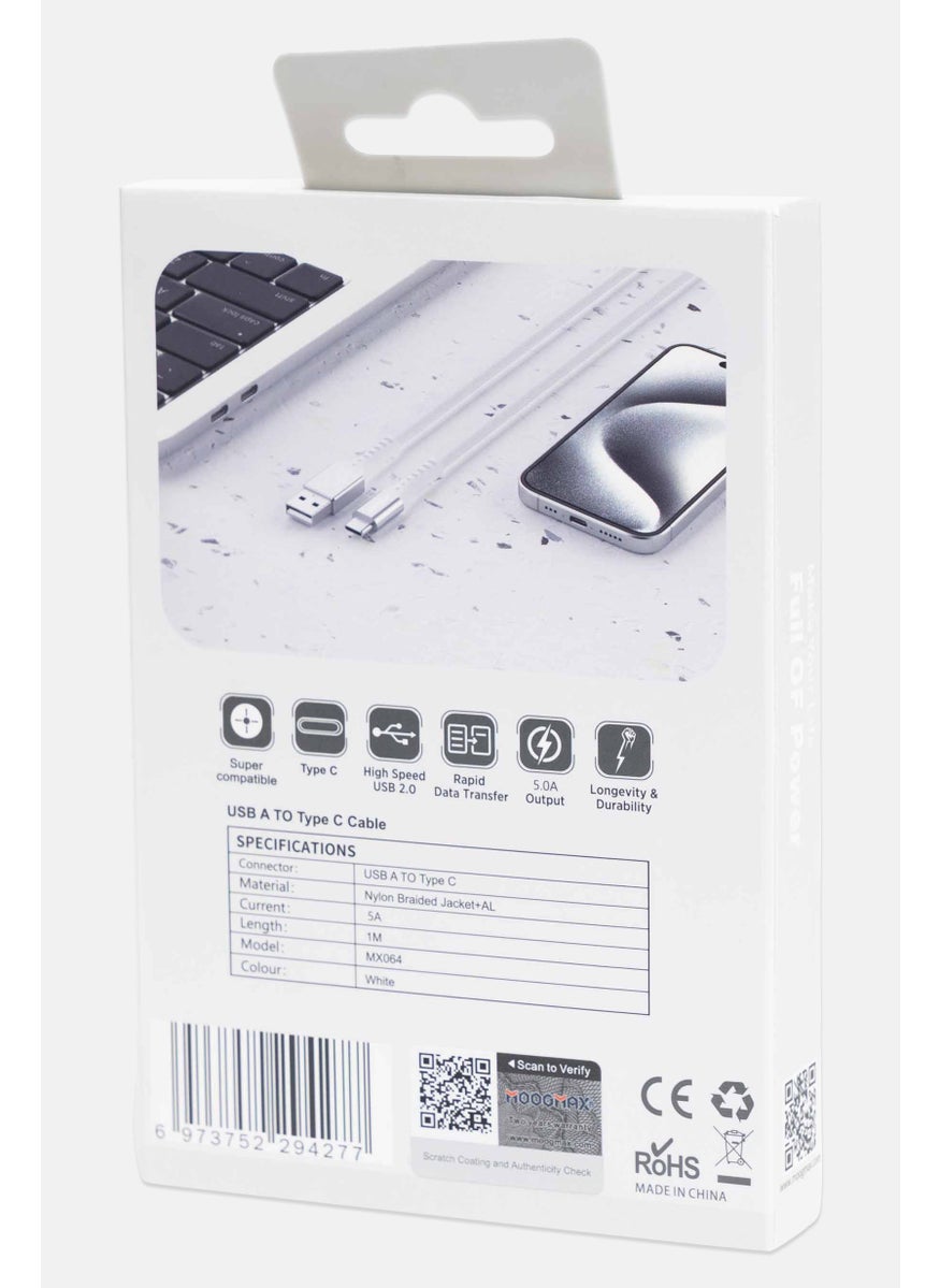 MOOGMAX MX064 Type C USB Charger, White  - Image 3