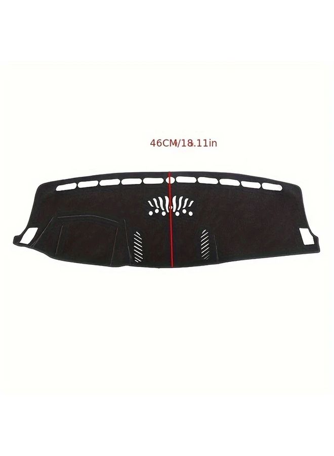 Black Polyamide Dashboard Sunshade Pad for Ford Ranger 2015 2021 LHD UV Protection - Image 2