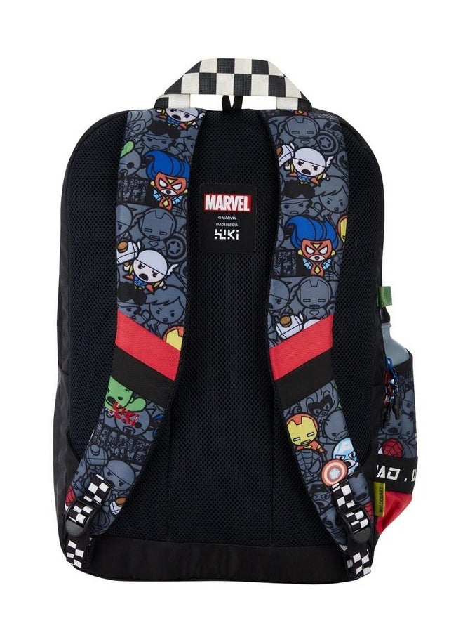 WILDCRAFT - Wildcraft Wiki Squad 1 Marvel School Backpack Kawai Black (13002) - Image 1