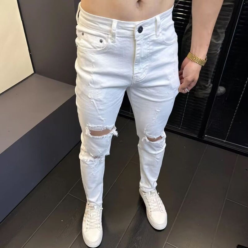 Unisex Classic Denim Jeans Loose Fit Daily Outdoor Wear - Image 1