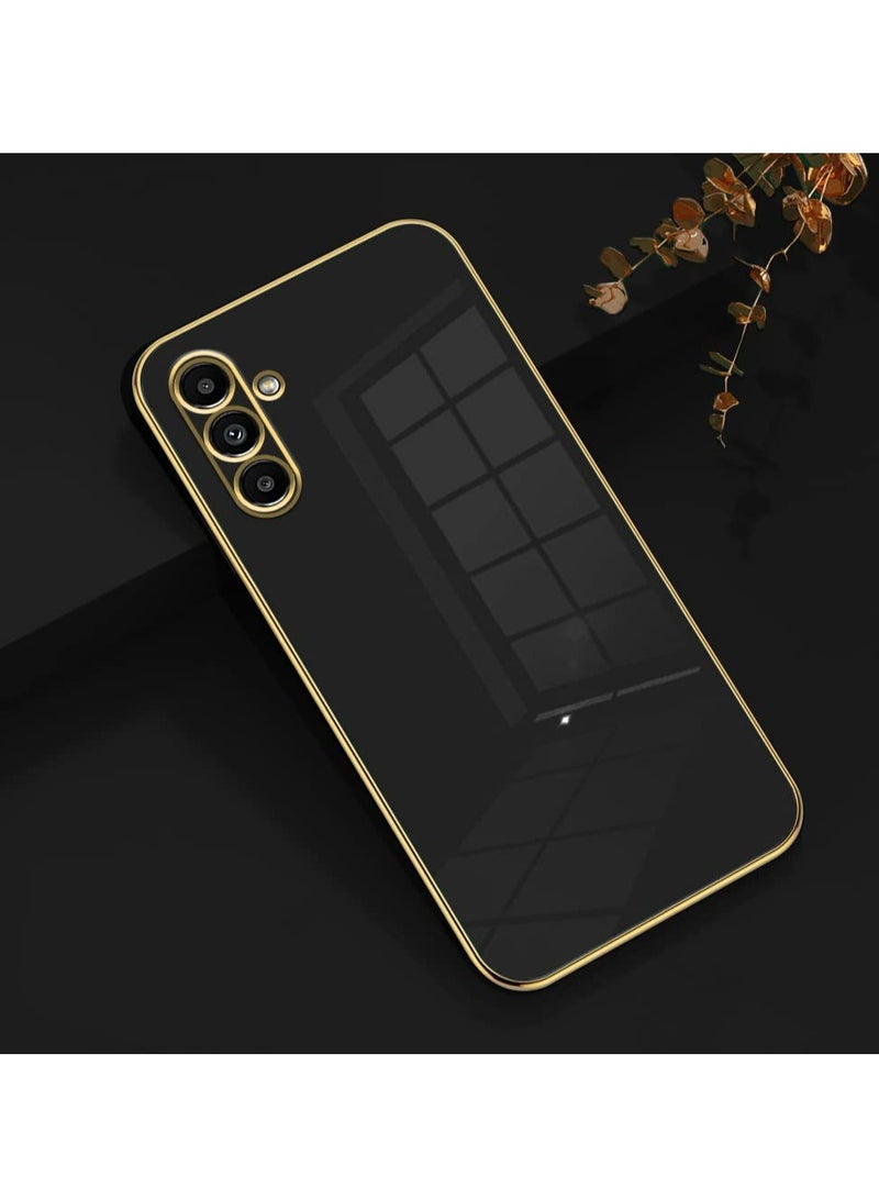 Samsung Galaxy A54 5G Black Mobile Phone Case Cover, Luxury Plating Soft Back Cover, Raised Full Camera Protection - Image 2