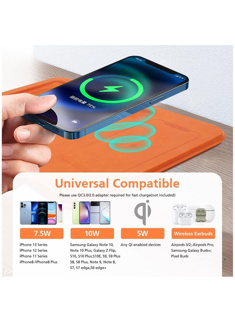 Wireless Charging Valet Tray, 15W Desk and Nightstand Organizer, Compatible with All Wireless Charging Phones, Stylish Charging Station and Storage Solution. - Image 5