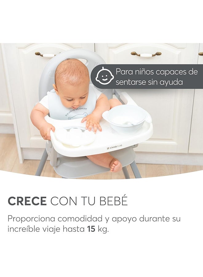 KIKKABOO كرسي طعام مرتفع SPOONY 3 في 1، كرسي مرتفع حتى 36 شهر، كرسي مرتفع قابل للتحويل، مقعد معزز، كرسي منخفض، صينية قابلة للإزالة، نعناع - Image 5