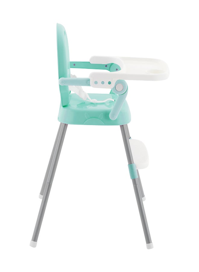 KIKKABOO كرسي طعام مرتفع SPOONY 3 في 1، كرسي مرتفع حتى 36 شهر، كرسي مرتفع قابل للتحويل، مقعد معزز، كرسي منخفض، صينية قابلة للإزالة، نعناع - Image 4