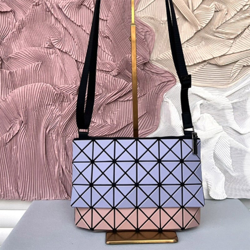 22 Original Factory Development Quilted Stitching Cross-Body Kangaroo Bag Contrasting Color Long Shoulder Strap Checkerboard Plaid Shoulder Bag Versatile - Image 1
