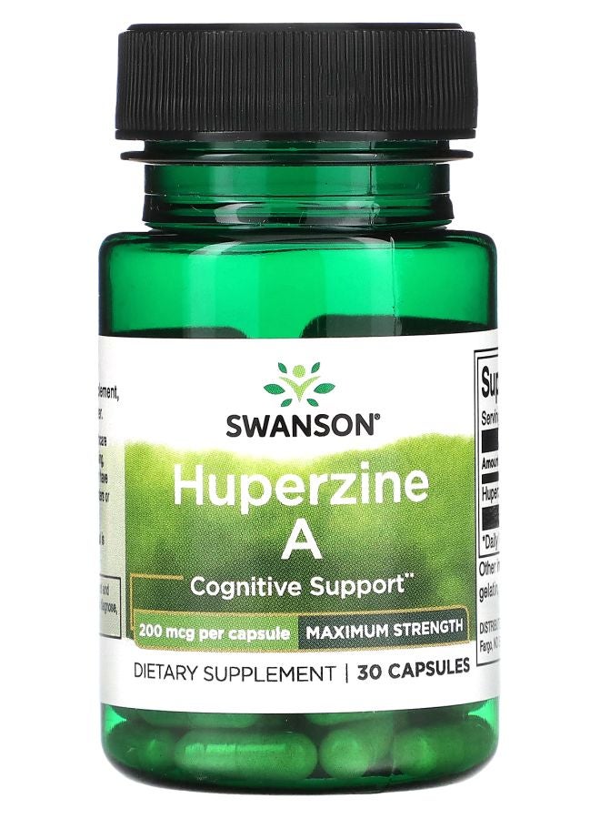 Huperine A Maximum Strength 200 mcg 30 Capsules