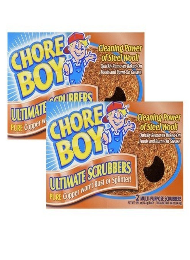 Chore Boy Copper Scouring Pad 4 Count - Image 1