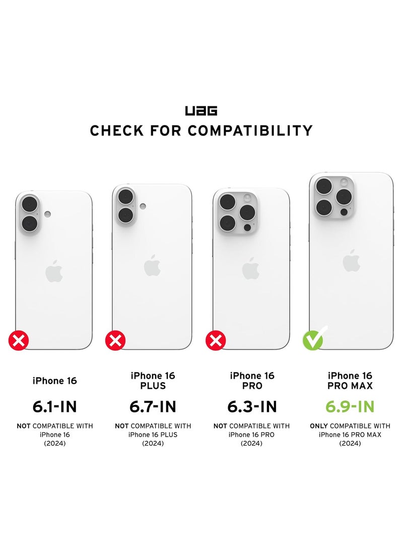 Urban Armor Gear - UAG Essential Armor MagSafe for iPhone 16 Pro MAX Case Cover [15 Feet Drop tested]  - Ash - Image 1