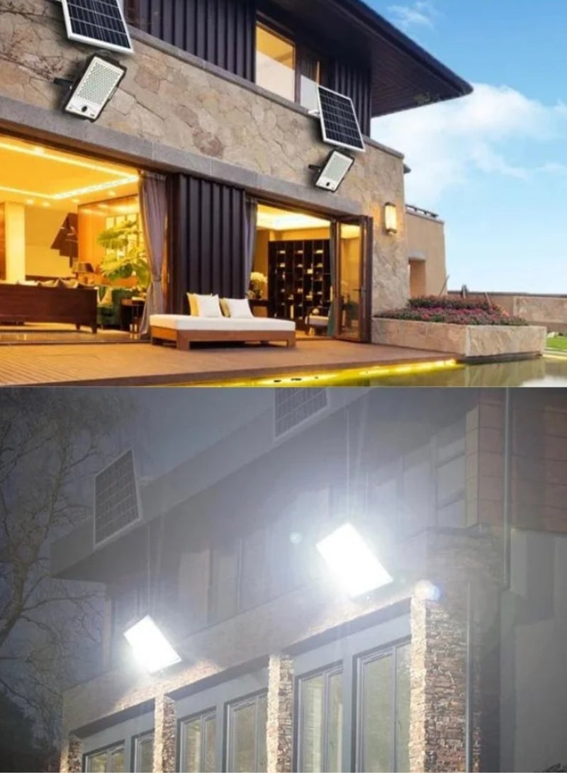 Solar-Powered Remote Control Exterior LEDs Lamp Black 600W - Image 3