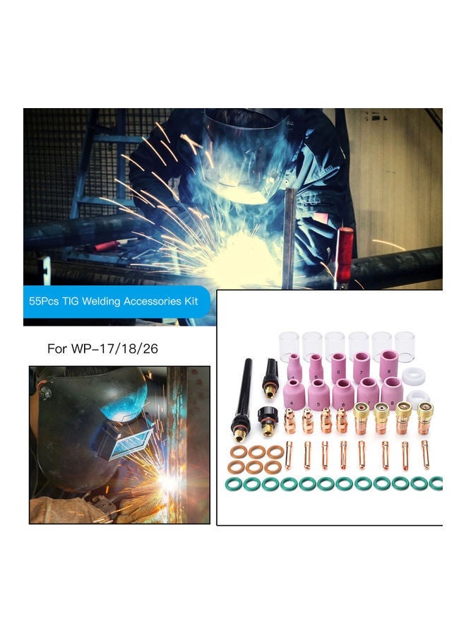 NIBEMINENT 55-Piece Tig Welding Accessories Multicolour - Image 2